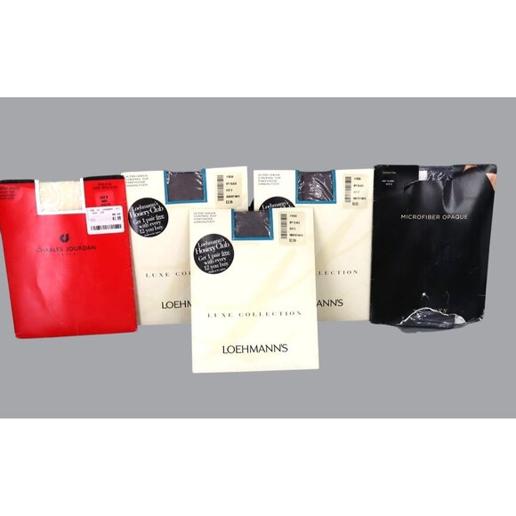 Vintage Panty Hose 5 Pair Womens B Retro Coquette Sexy Flirty Nostalgic Romantic - Picture 1 of 10